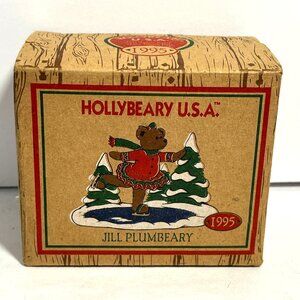 Hollybeary USA Jill Plumbeary Ice Skating Bear Figurine 1995
